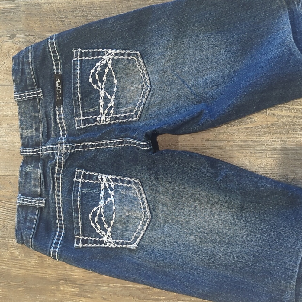 COWGIRL TUFF "Edgy" bootcut med wash rodeo jeans Style #JEDGYJ sz 26x33L EUC - Picture 12 of 16